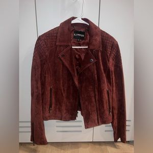 Express red soft leather jacket